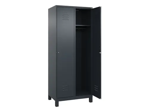 locker,HxBxD 1950x800x500mm,2vak,vak B 400mm,cil.-slot,voeten