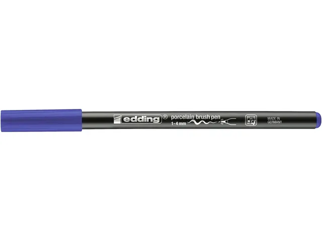 Brushpen edding 4200 porselein blauw