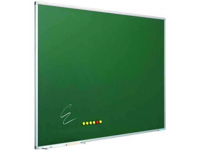 Krijtbord Groen 60x90cm softline profiel | SchoolbordenShop.nl