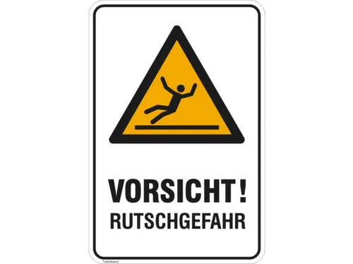 waarschuwings-combibord,v. binnen/buiten,Pas op! Glijgevaar,aluminium