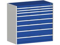 Ladekast Hxbxd 1200x1300x650mm 8 Laden H 2x75 1x100 3x150 2x200mm