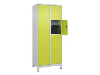 lockerkast,HxBxD 1950x800x500mm,2x4vakken,vak B 400mm,cil.-slot,voeten - 1