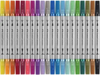 Viltstift Faber-Castell Duo 20 stuks glitter - 2
