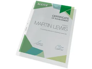 Showtas Leitz 4780 A4 4-gaats Pp 0.13mm Nerf 2 Zijden Open - 7