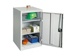 Kast Met Openslaande Deuren 900x500x500mm 2legborden Staal Ral7035