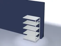 magazijnstelling,aanbouwveld,HxBxD 2000x1310x835mm,vakl. 190kg