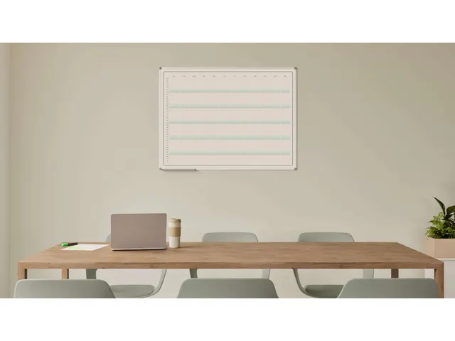 Jaarplanner Elegance Duits softline profiel 8mm 90x120cm aluframe