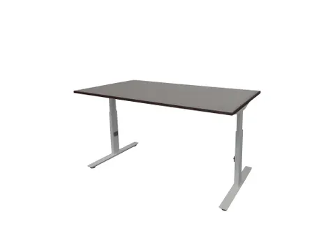 Bureau Linesto Plus Hoogte instelbaar 200x80cm Logan eik Alu T-poot