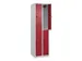 dubbeldekse locker,HxBxD 1850x500x500mm,2x2vak.,vak B 250mm