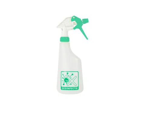 Sproeiflacon Cleaninq 600ml leeg met logo desinfectie