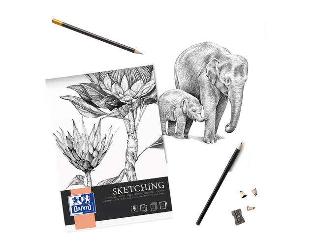 Tekenblok Oxford Sketching A4 50 vel 120 gram