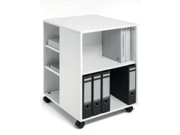 bijzetkast,HxBxD 748x528x592mm,wit,6niveaus,2 OH