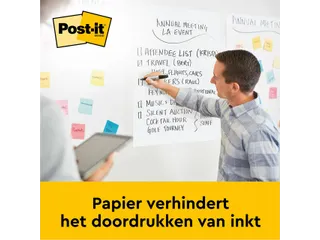 Meeting chart 3M Post-it 563 Super Sticky 508x584mm blanco - 12