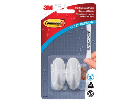 Bevestigingsstrip Command 3M W17082C kunststof haak ovaal