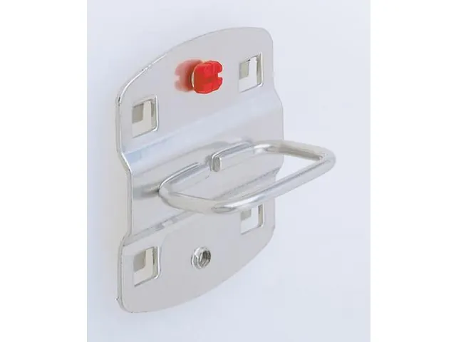 tanghouder,v. perfoplaat,L 55mm,zilverkleurig,staal,RAL7016