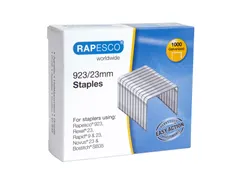 Nieten Rapesco Heavy Duty 923 23mm 1000 stuks zilver