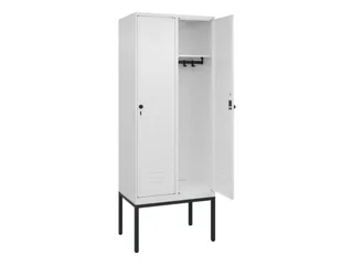 locker,HxBxD 2120x800x500mm,2vak,vak B 400mm,draaigrendel - 2
