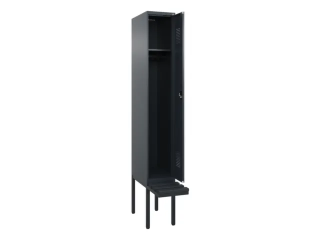 locker met bank,HxBxD 2120x300x815mm,1vak,vak B 300mm,cilinderslot