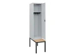 locker met bank,HxBxD 1950x400x815mm,1vak,vak B 400mm,cilinderslot