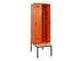 locker met bank,voor scheiding van kleding,HxBxD 2120x600x815mm,2vak