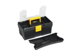 gereedschapskist,HxBxD 130x310x170mm,onderdeelvakken,draagbakken,PP