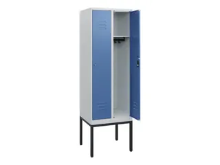 locker,HxBxD 1950x600x500mm,2vak,vak B 300mm,cil.-slot,voetonderstel - 2