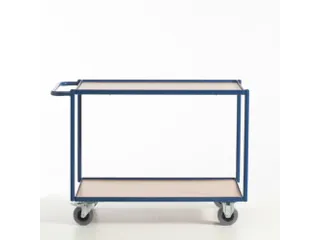tafelwagen,draagverm. 250kg,2etage(s),laadvl. LxB 990x590mm,houtetage - 1