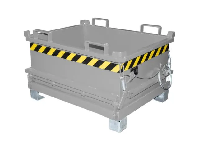 mini-benne à fond ouvrant HxLxl 625x800x1000mm 0 24m³ fourreau acier