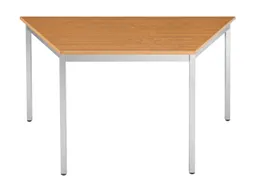 Tafel Trapeziumvormig 120x60 Cm Frame Aluminium Blad Kersenhout