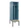 PBM-locker met bank,HxBxD 2120x600x815mm,2vak,vak B 300mm,draaigrendel