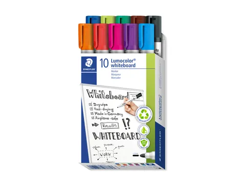 Whiteboardmarker Staedtler Lumocolor 351 set à 10 stuks assorti