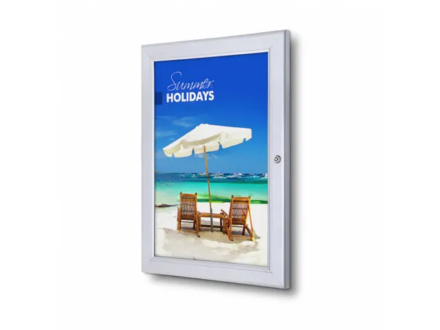 Posterhouder Vergrendelbaar Economy A3 Zilver