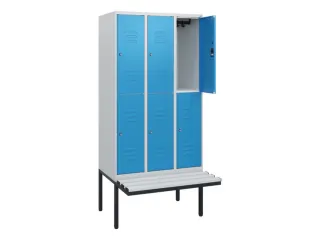 Dubbeldekse dekenkist,HxBxD 1950x900x815mm,3x2vak.,vak B 300mm - 2