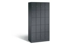 lockerkast 1950x900x480mm 4x5 vakken RAL7021 front RAL7021 sokkel