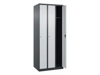 locker,HxBxD 1850x750x500mm,3vak,vak B 250mm,cil.-slot,staand op vloer - 2