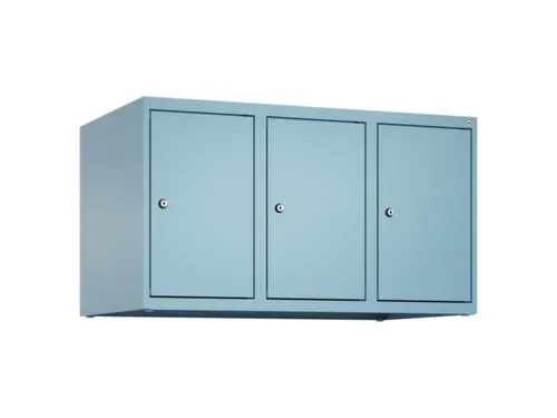 opzetkast,v. locker,3vak.,vak B 300mm,HxBxD 500x900x500mm,cilinderslot