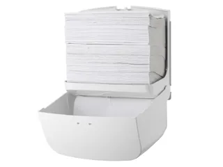 Handdoekdispenser Mini Wit Kunststof C-vouw Z-vouw - 2
