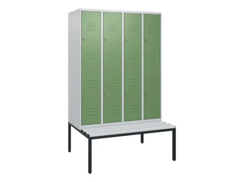 Dubbeldekse dekenkist,HxBxD 1950x1200x815mm,4x2vak.,vak B 300mm