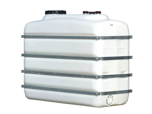 Opslagtank Ruimtebesparend Pe Hxlxb 1950x2430x1000mm 4000 Liter Wit