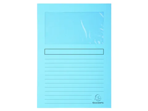100 venstermappen SUPER 160g/m2 22x31cm Lichtblauw