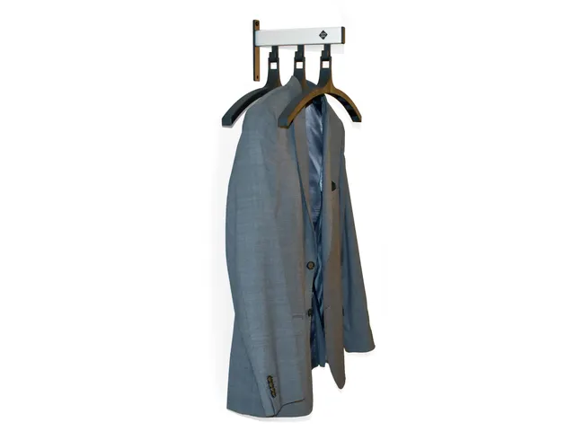 Pro-line Wandgarderobe 3 hangers zwart grijs