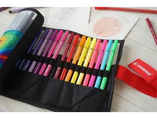 Viltstift STABILO Pen 68/25 Arty roletui medium assorti set à 25 stuk - 2