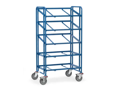 Etagewagen,Draagverm. 300Kg,5Etage(S),Open,Gekanteld