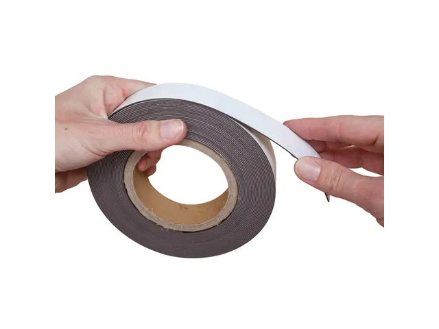 Magneetband beschrijf- en wisbaar MAUL 10mx30mmx1mm wit