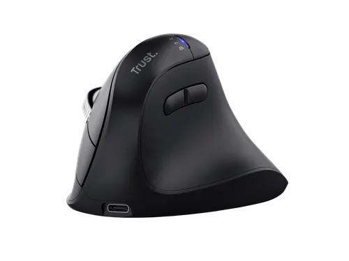 Ergonomische muis Trust hyperscrol Vyran draadloos zwart