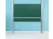 Tableau à craie 2 panneaux réglable sur colonne 100x400cm vert