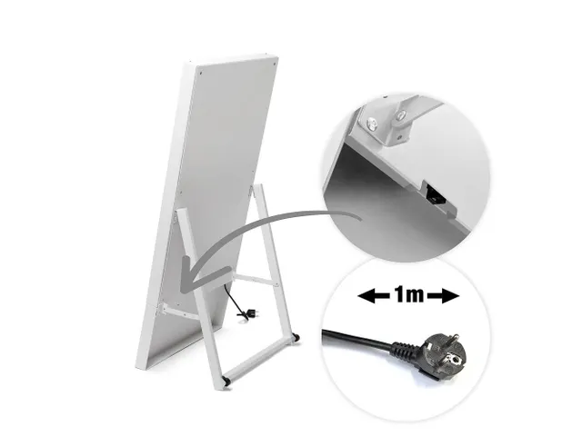 Chevalet Smart Line Digital avec écran Samsung 43 inch Blanc