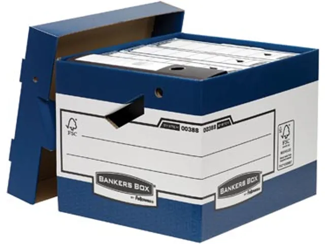 Archiefdoos Formaat 33,3 X 29,2 X 40,4 Cm Blauw