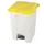 pedaalemmer,1x45l,HxBxD 600x398x410mm,romp PP wit,deksel PP geel