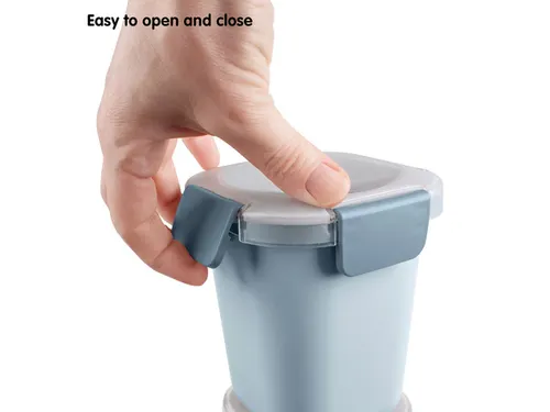 Sigma Home food to go lunchbeker 0,95L blauw - 11,5x11,5x18,5cm
